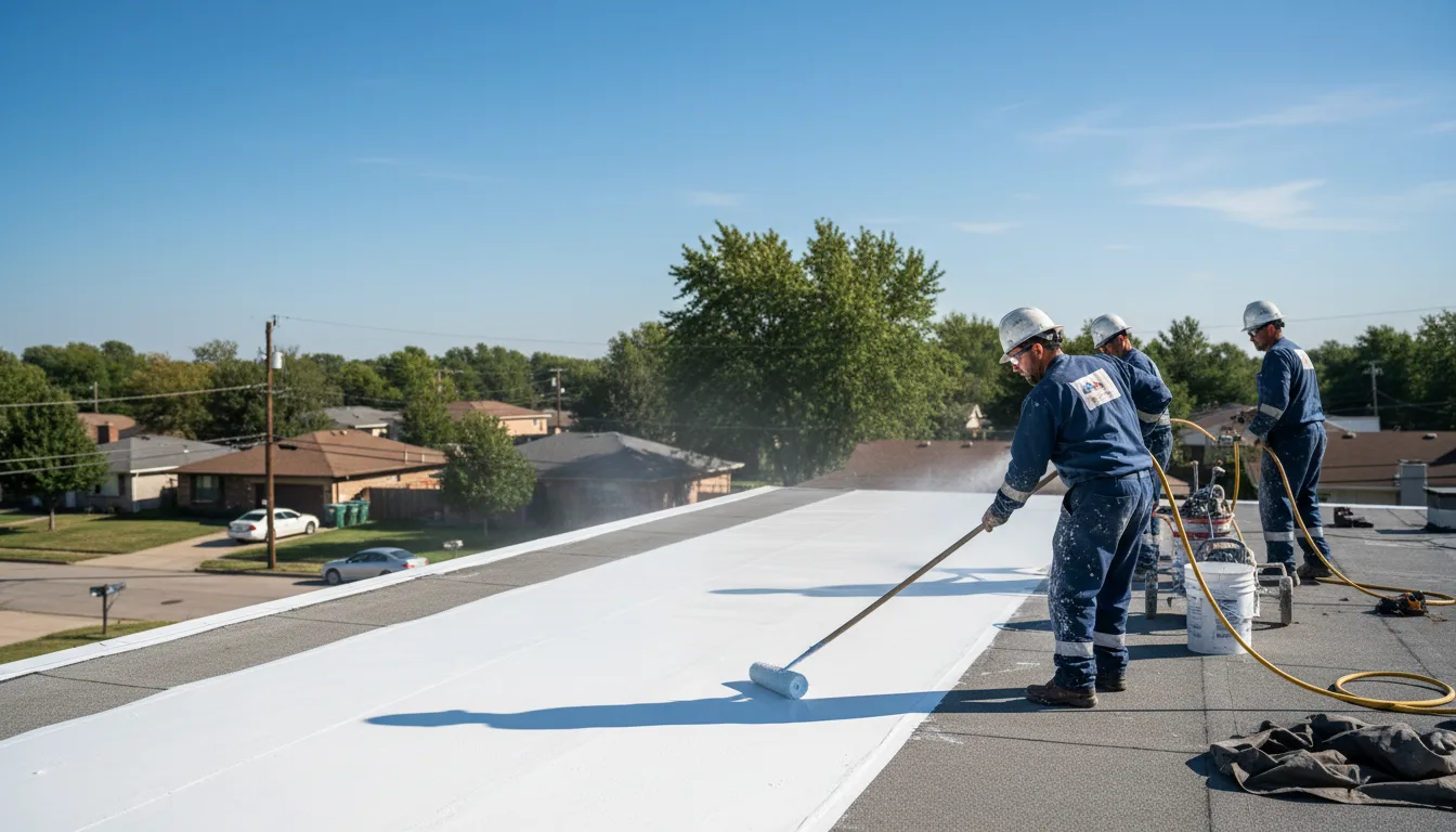 Commercial roof coating in Wade, NC near me